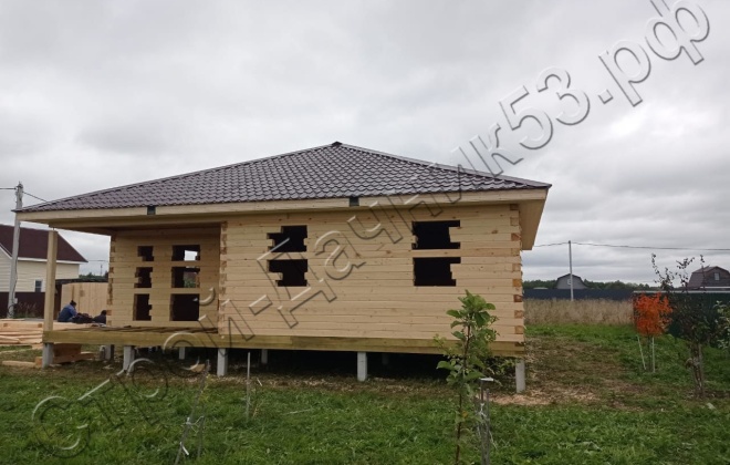 1 Брусовой дом  ОД-50, 11х10,5м, 115,5М², Ленинградская область, Кировский район, деревня Войбокало (3)